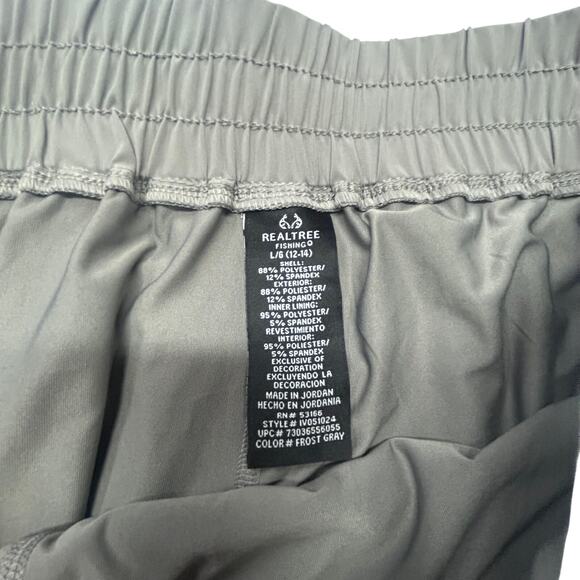 Realtree Fishing Gray Athletic Outdoor Skort Built-in Shorts Size L (12–14) - Picture 4 of 10